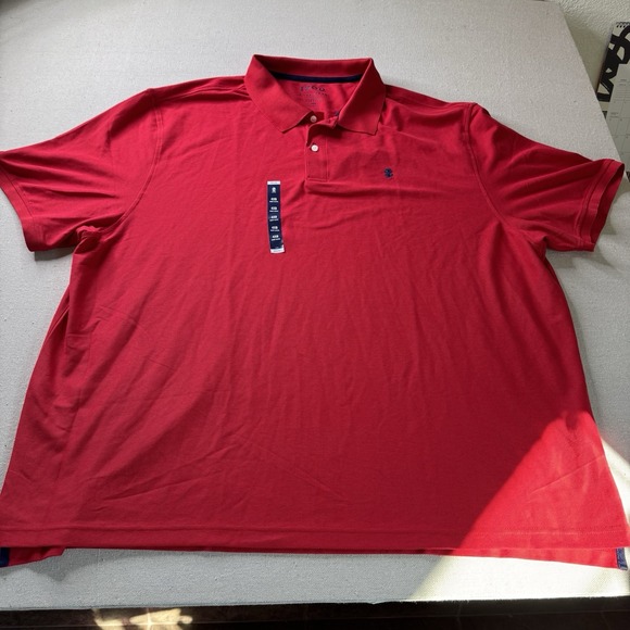 IZOD Polo Shirt Red Men's 3XB Advantage Performance Natural Stretch NWT - Picture 2 of 8